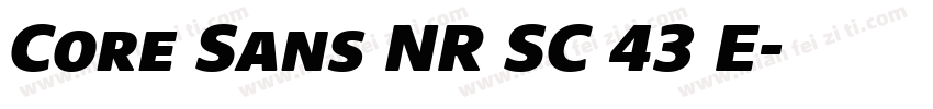 Core Sans NR SC 43 E字体转换